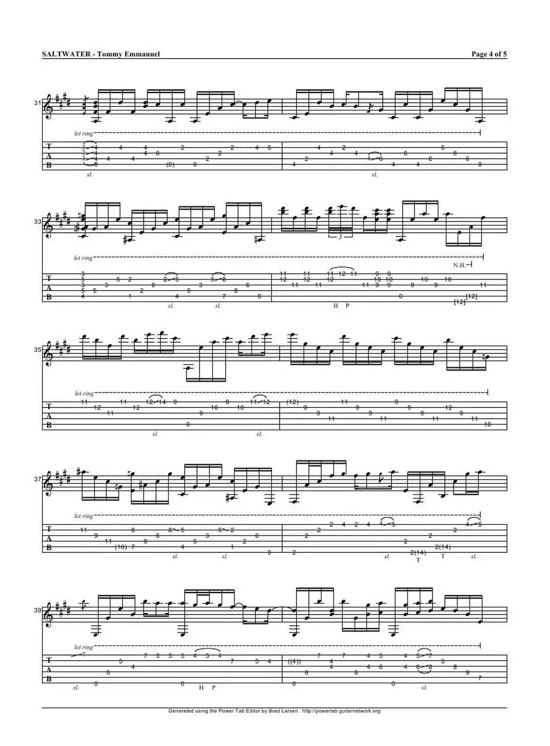 tommy emmanuel： saltwater(1)（指弹吉它）