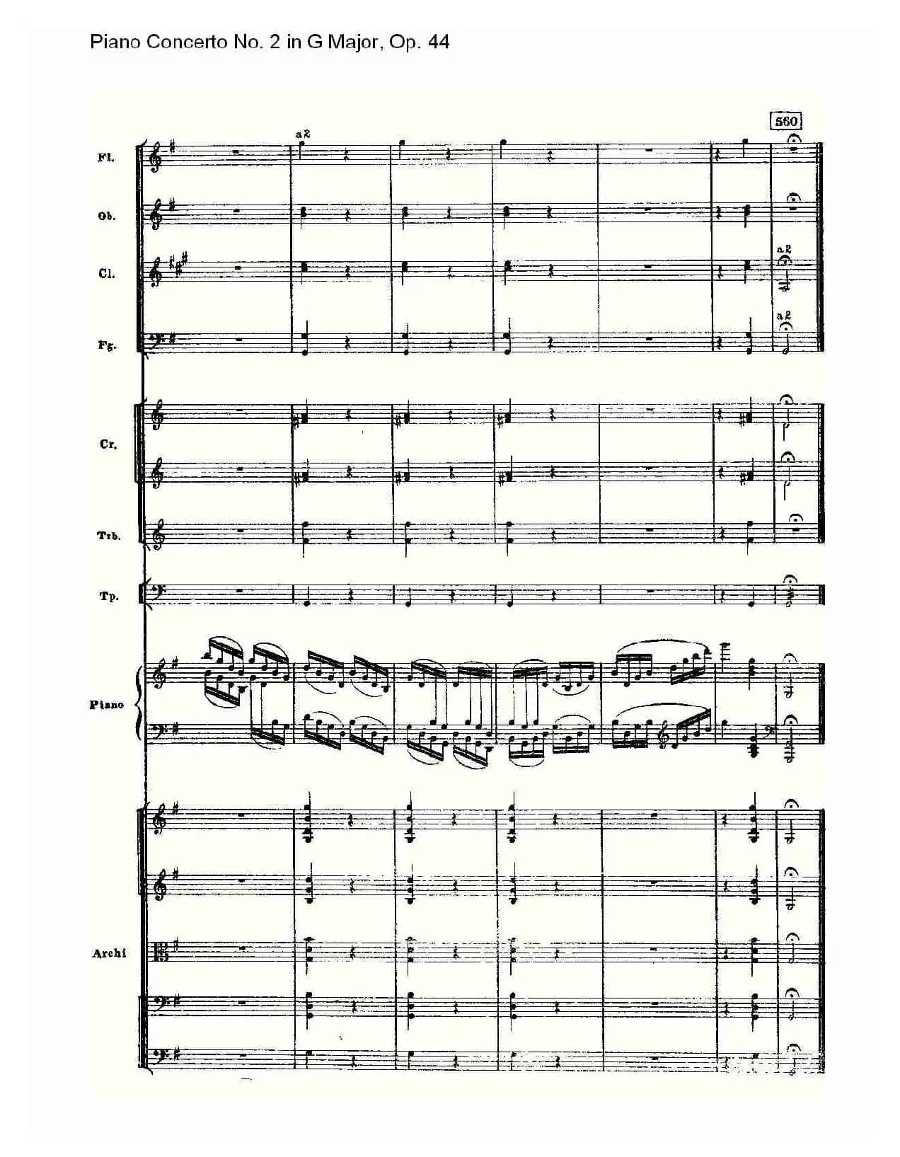 G大调第二钢琴协奏曲, Op.44第三乐章（二）