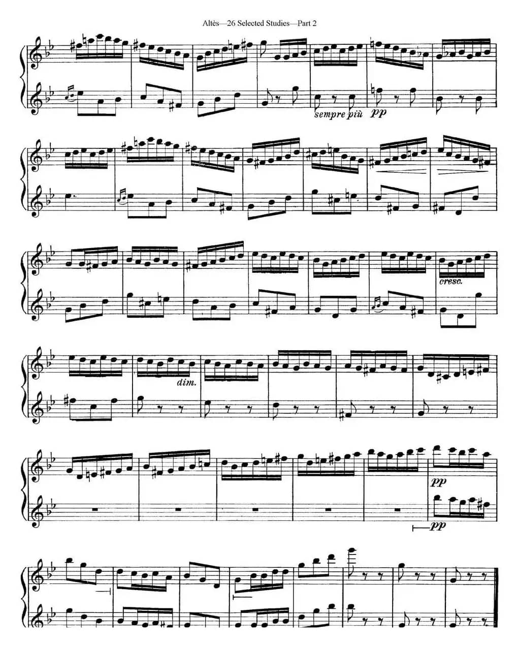 阿尔泰斯26首精选长笛练习曲（NO.22）