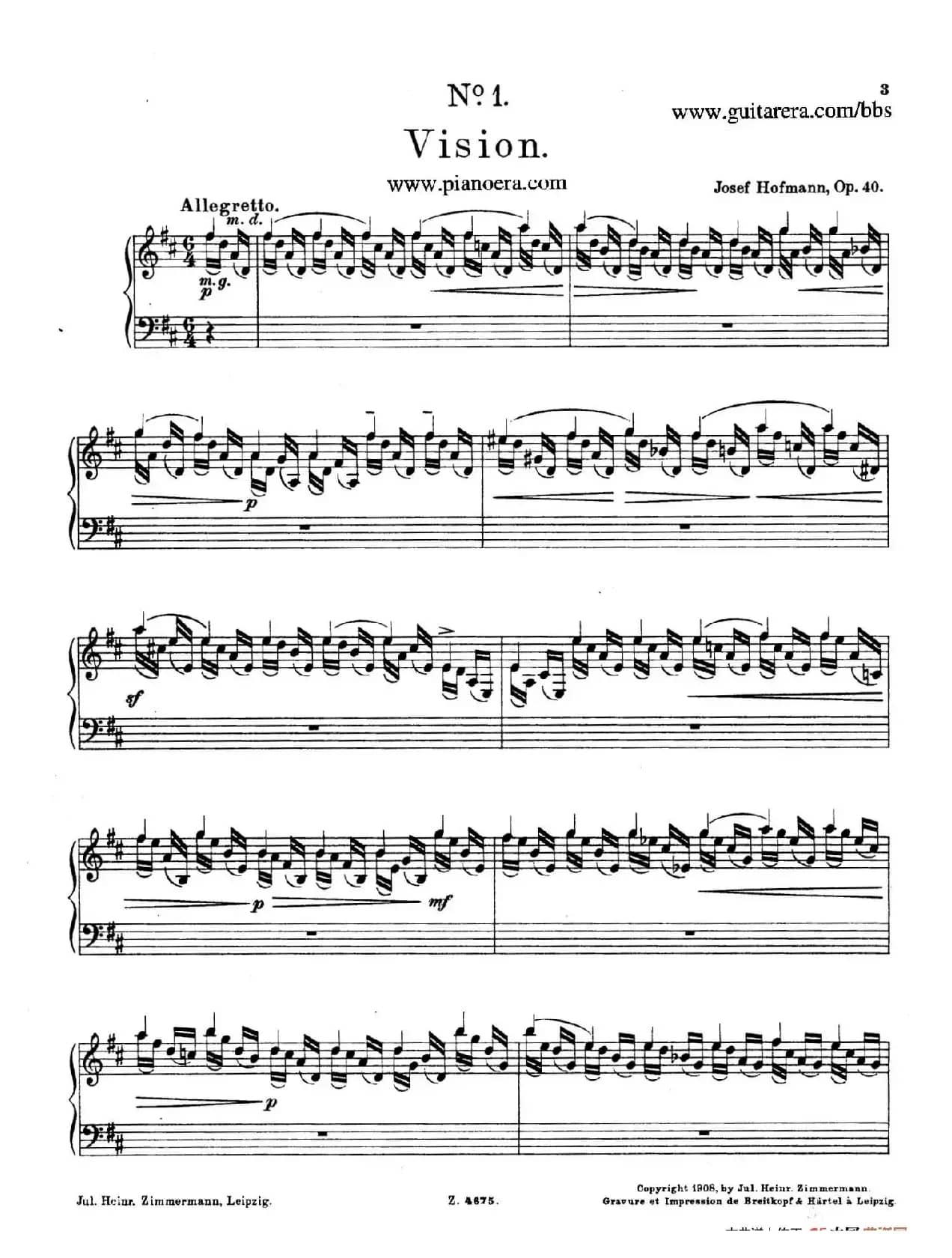 Charakterskizzen Op.40（个性素描 1. 幻影 Vision）