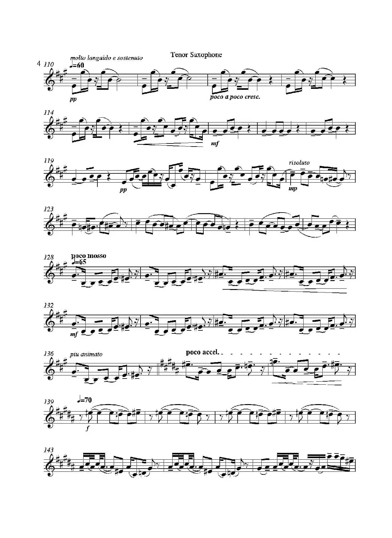 Grigri（四重奏次中音萨克斯分谱）