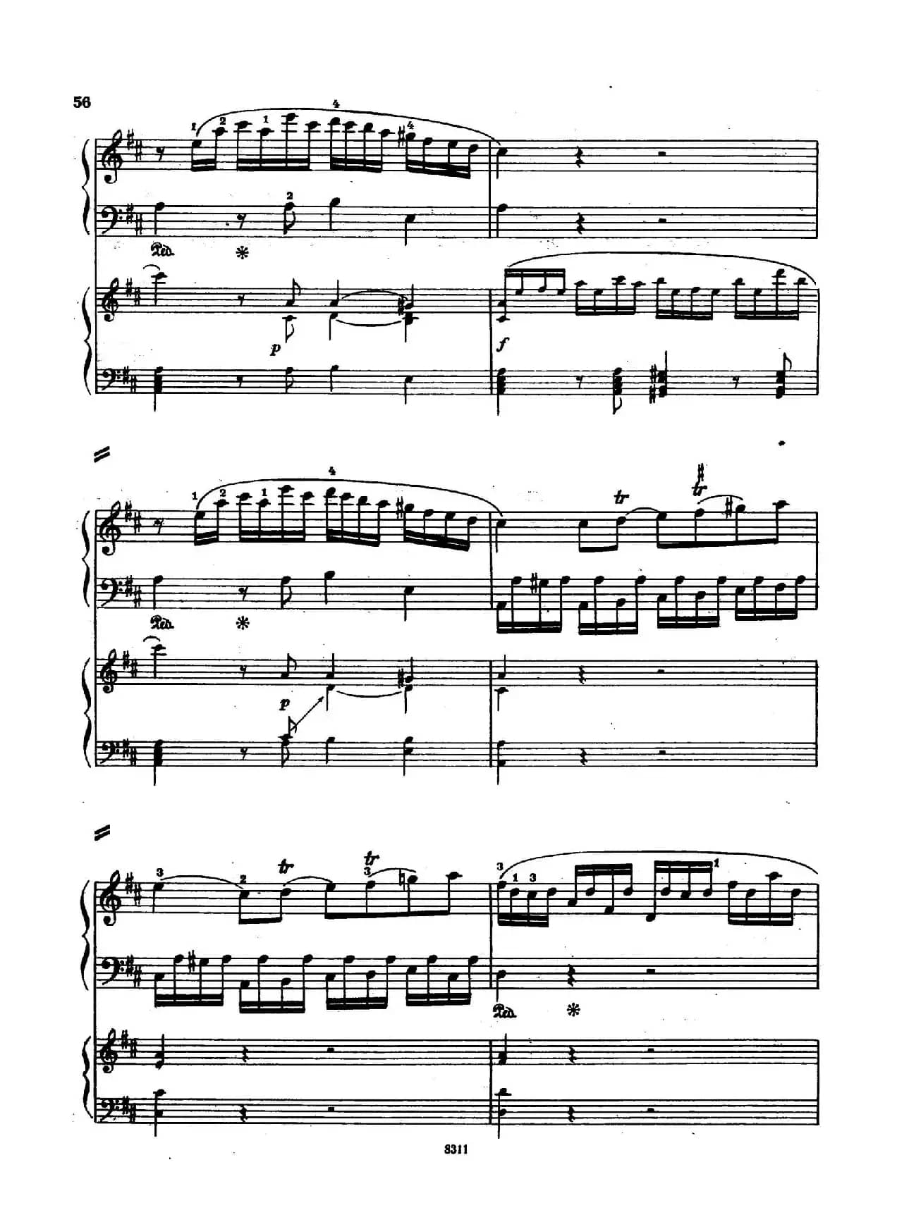 Concerto no 5 K 175 - 2 Piano（Ⅰ）