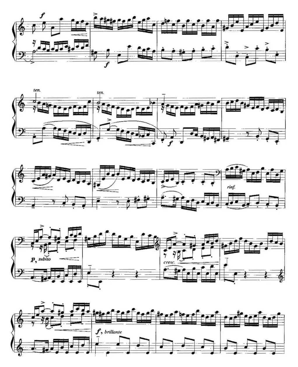 手风琴复调作品：前奏曲（选自第二英国组曲）