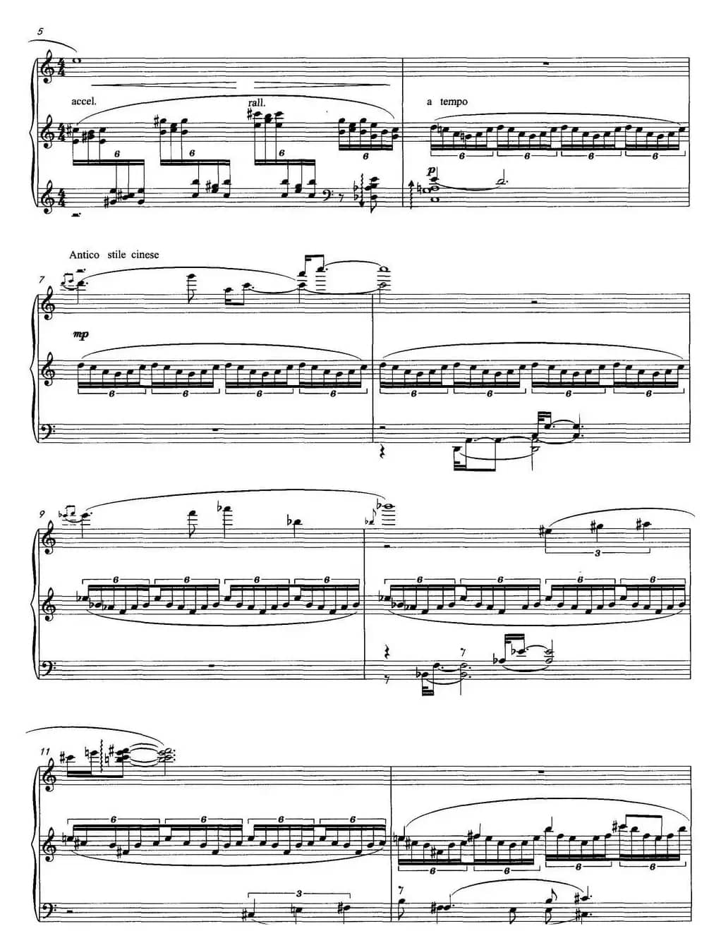 音画奏鸣曲——绿页（钢琴独奏）