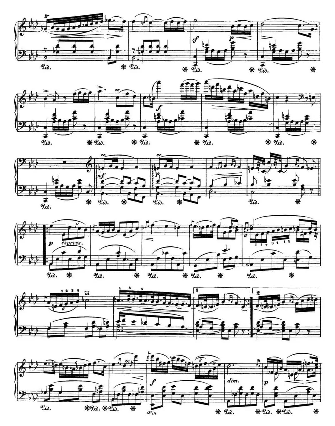 肖邦 波兰舞曲 Op.posth.71 No.3 f小调