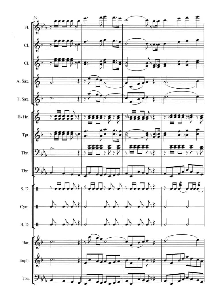 走向复兴（管乐合奏总谱）