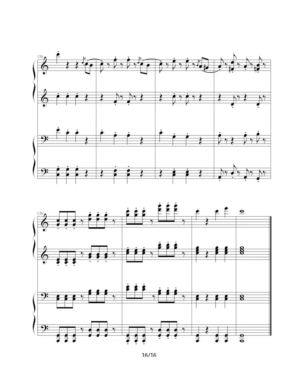 拉德斯基进行曲（双钢琴合奏）