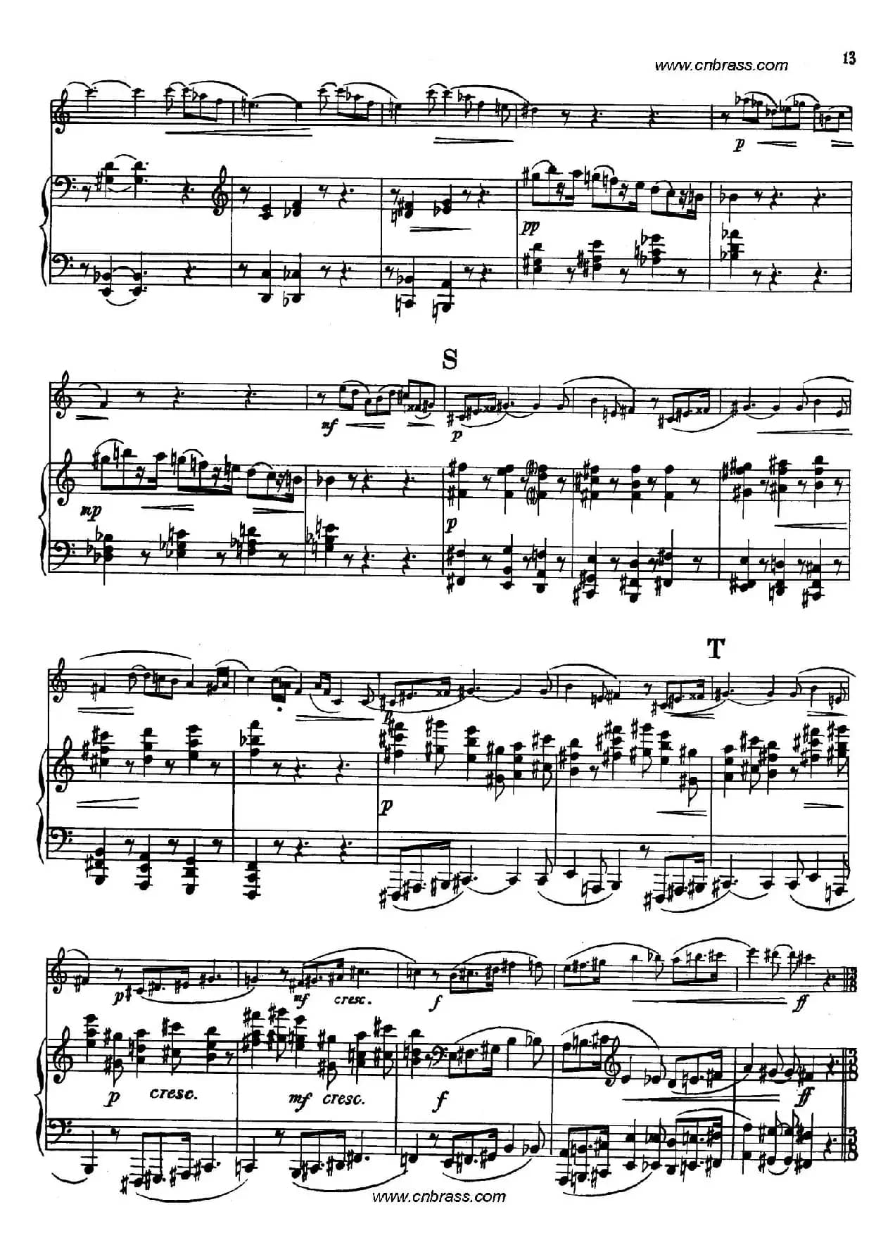 亨德米斯-奏鸣曲（圆号+钢琴）