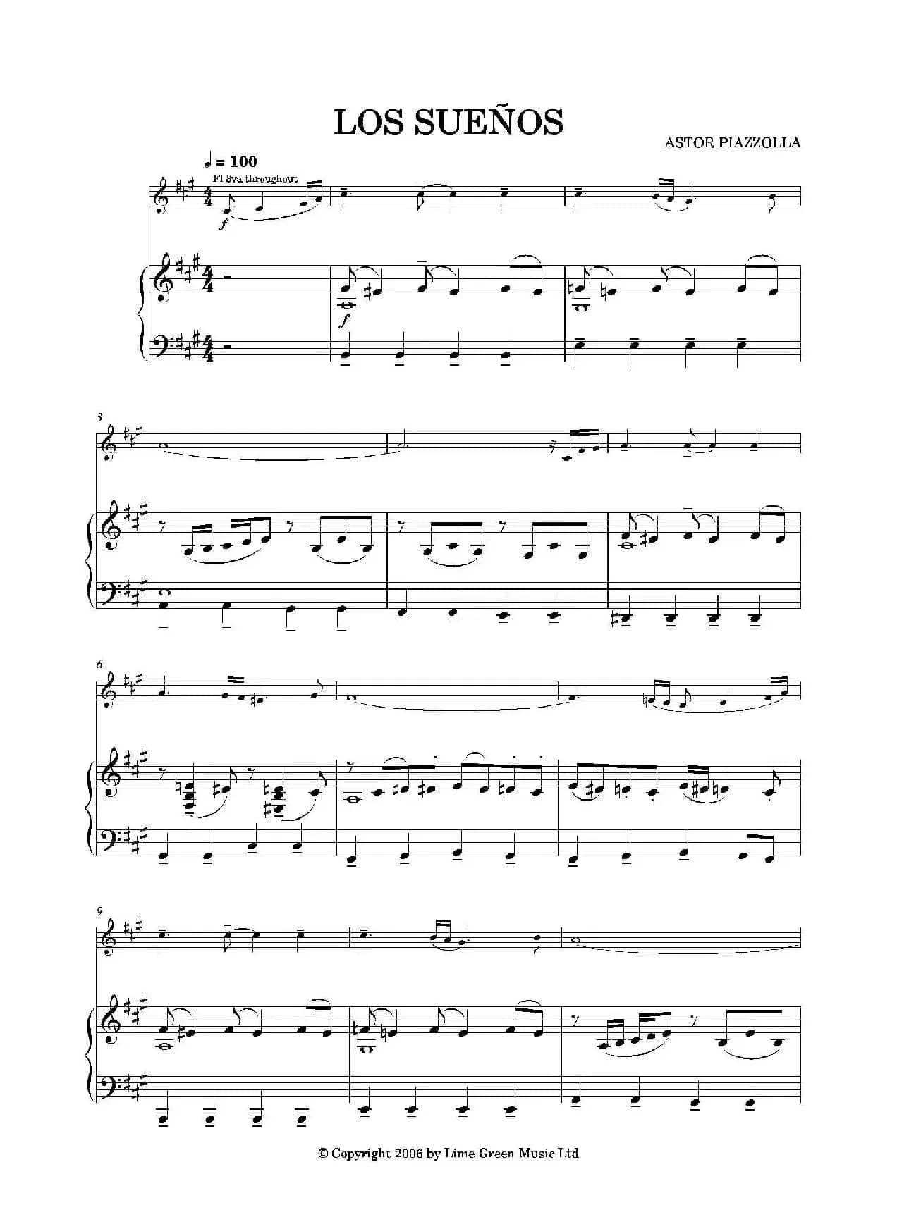 LOS SUENOS（小提琴+钢琴伴奏）