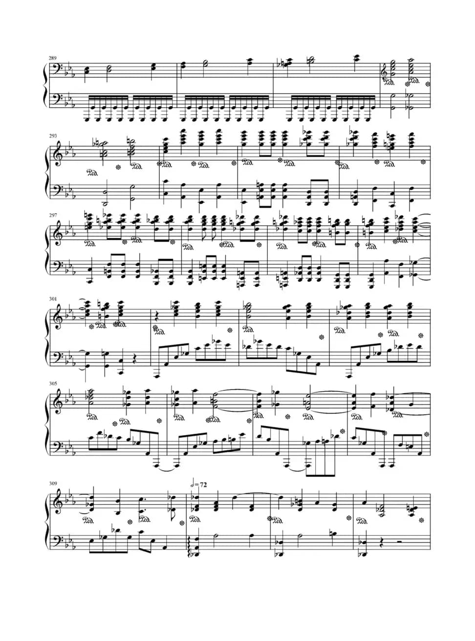 c小调第二钢琴协奏曲第三乐章独奏版