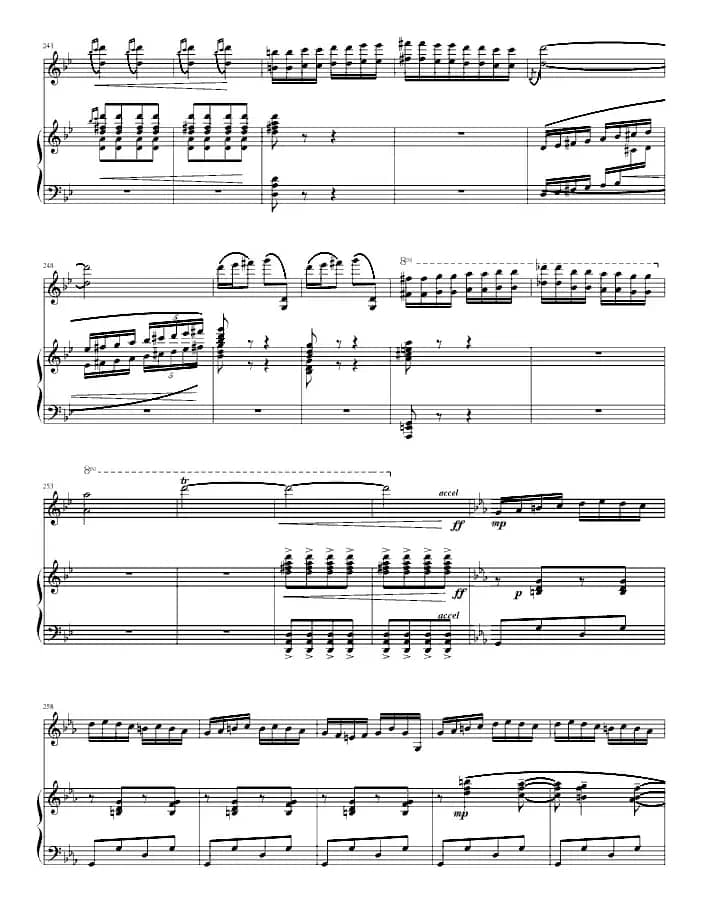 阳光照耀着塔什库尔干（钢琴+小提琴）