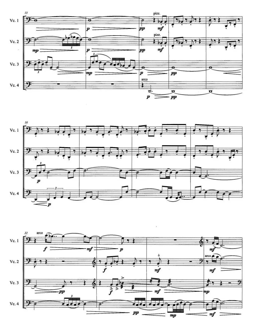 敖包之梦（为四把大提琴而作）