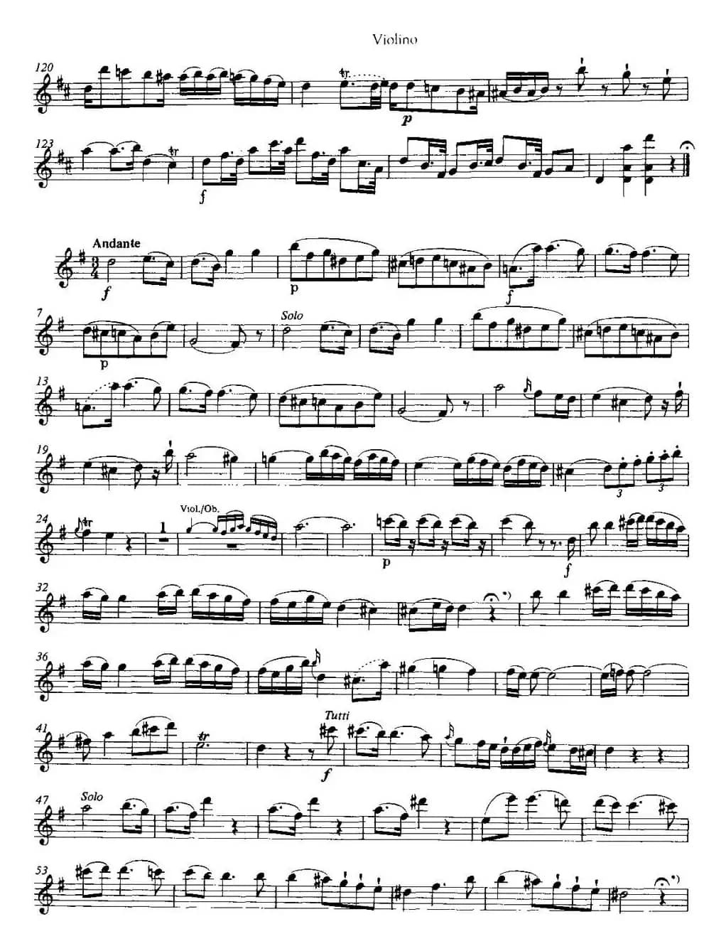 D大调第二小提琴协奏曲 KV211