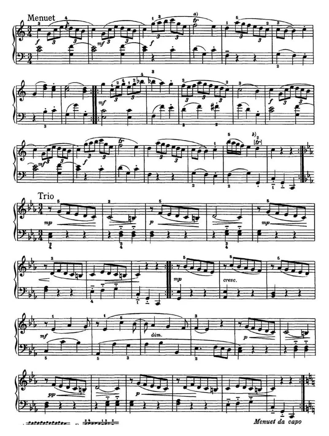 海顿 钢琴奏鸣曲 Hob XVI 1 Divertimento C major