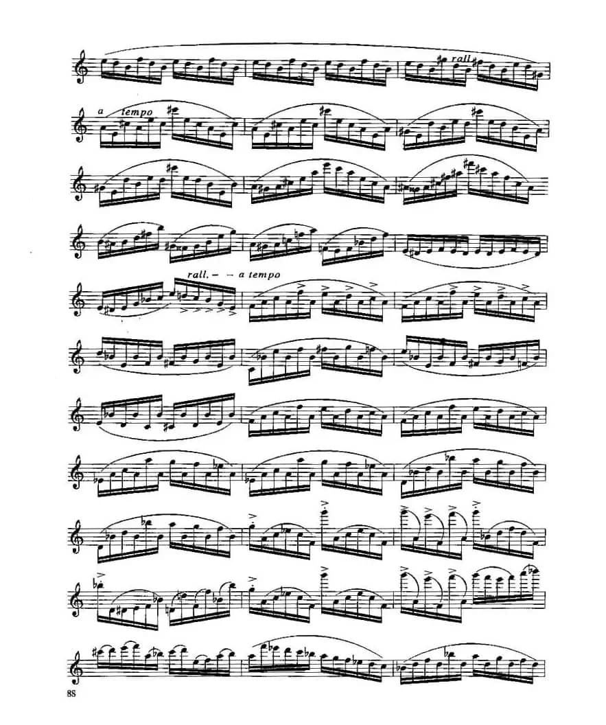 长笛七级考级曲谱（第一、二、三部分）