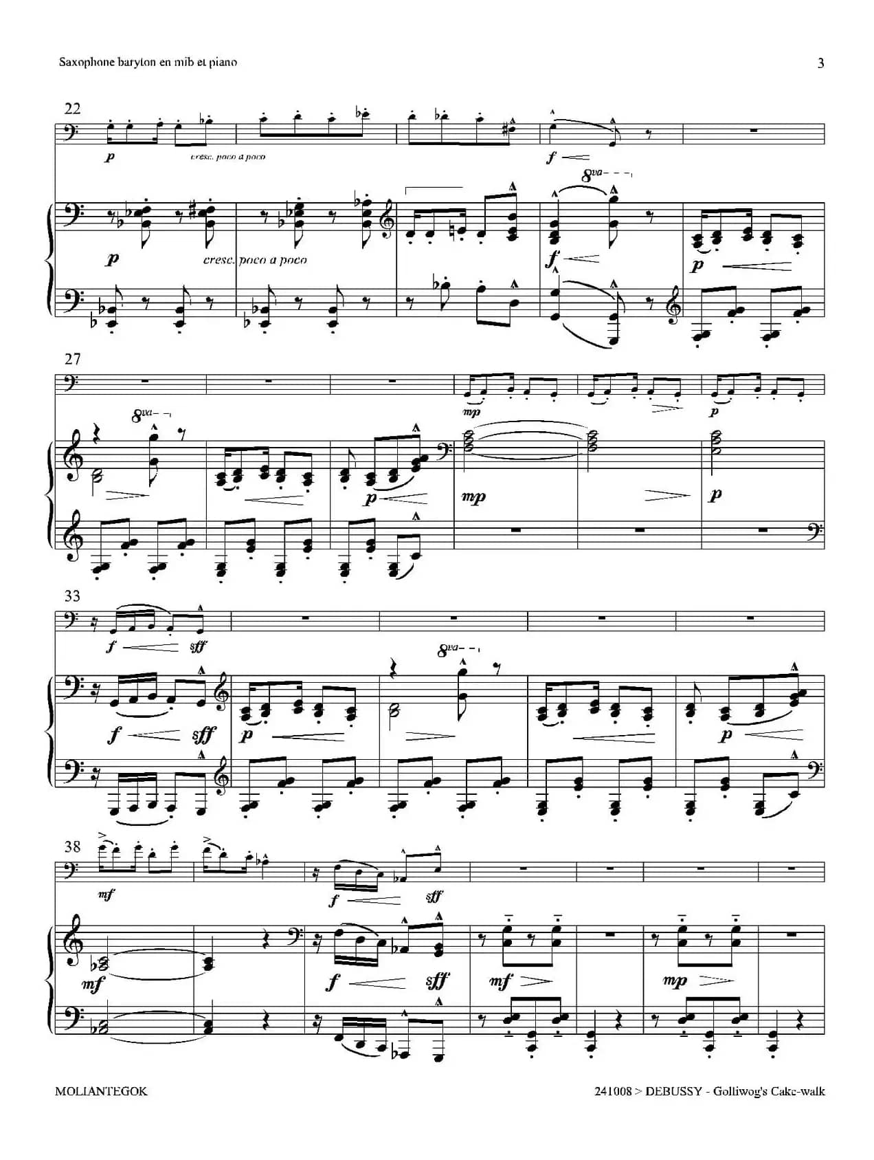 木偶步态舞（上低音萨克斯+钢琴伴奏）