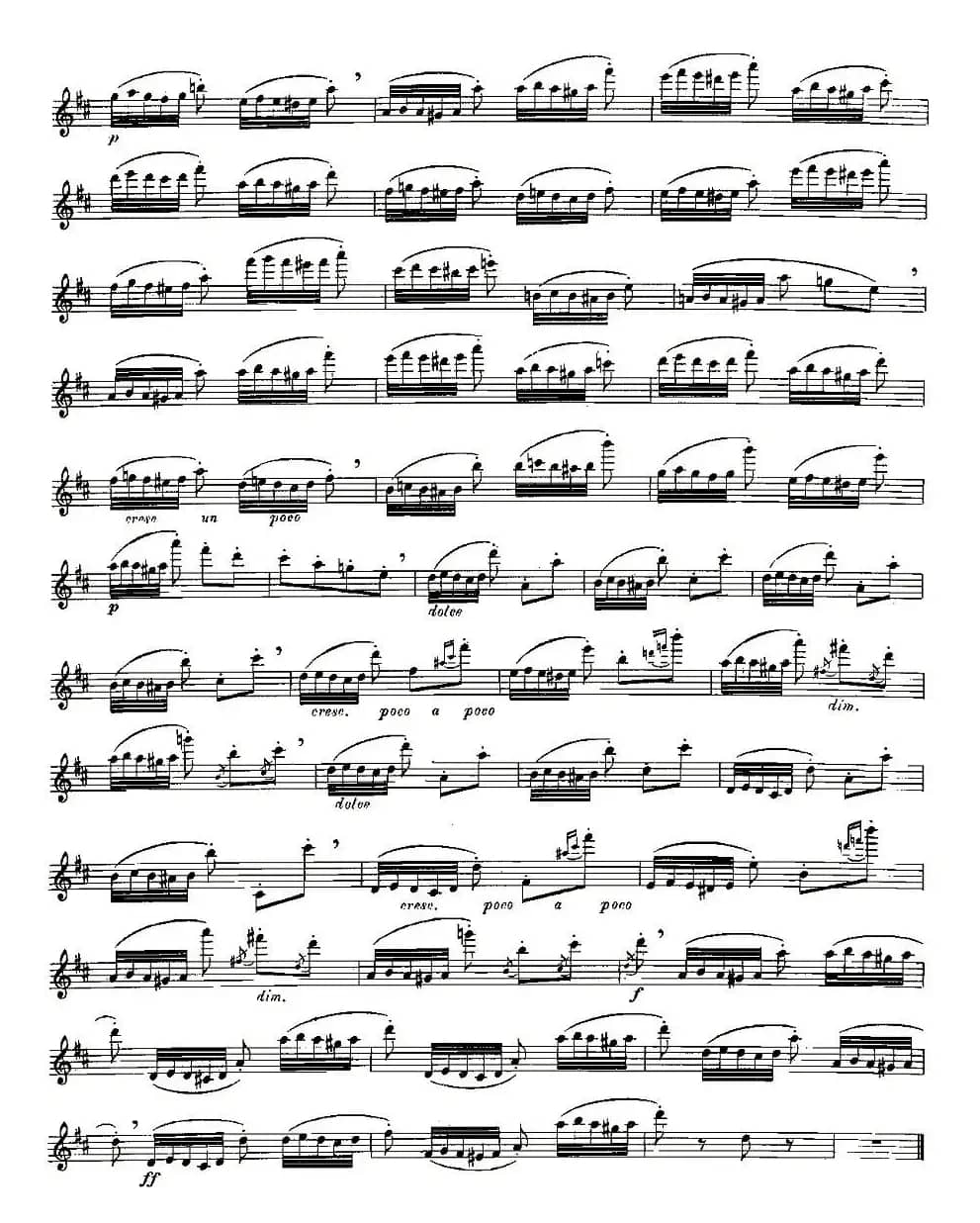 Moyse - 25 Studies after Czerny flute 之13（25首改编自车尔尼作品的练习曲）