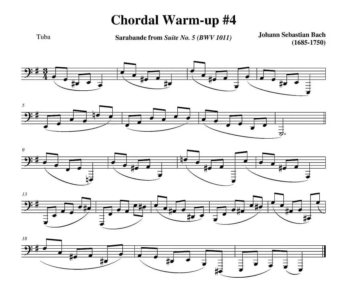 Chordal Warm-up  - Tuba（大号练习教材选曲）
