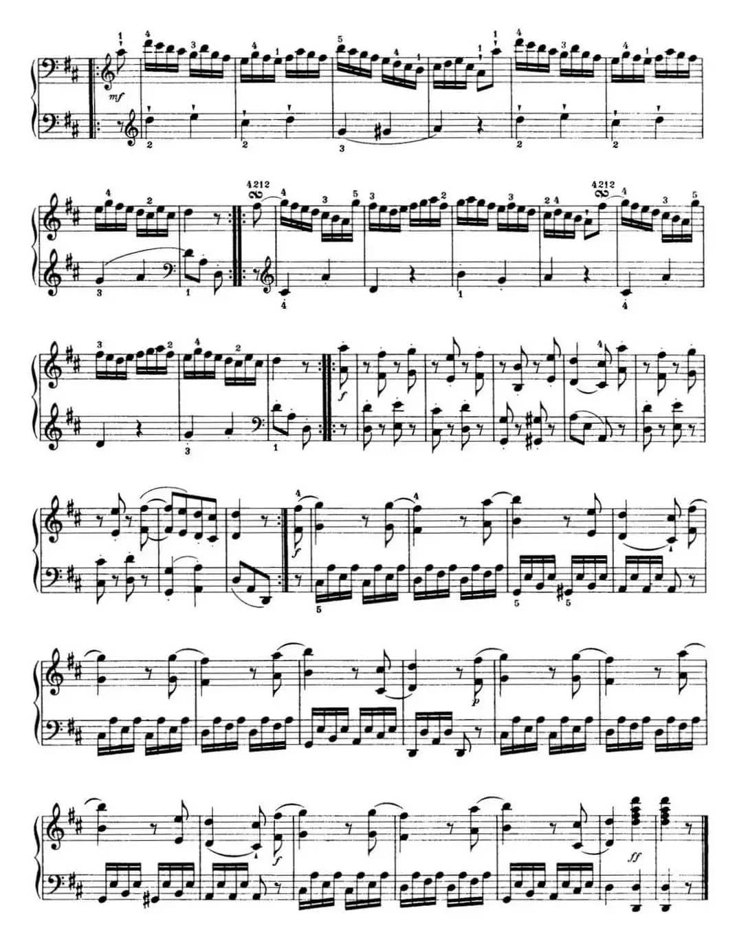 海顿 钢琴奏鸣曲 Hob XVI 19 Divertimento D major