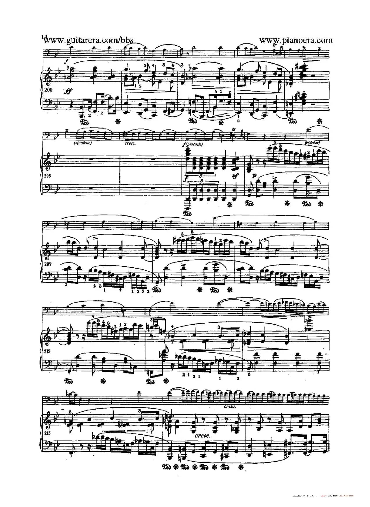 Sonata for Cello and Piano in g Minor Op.65（g小调大提琴奏鸣曲·大提琴+钢琴）