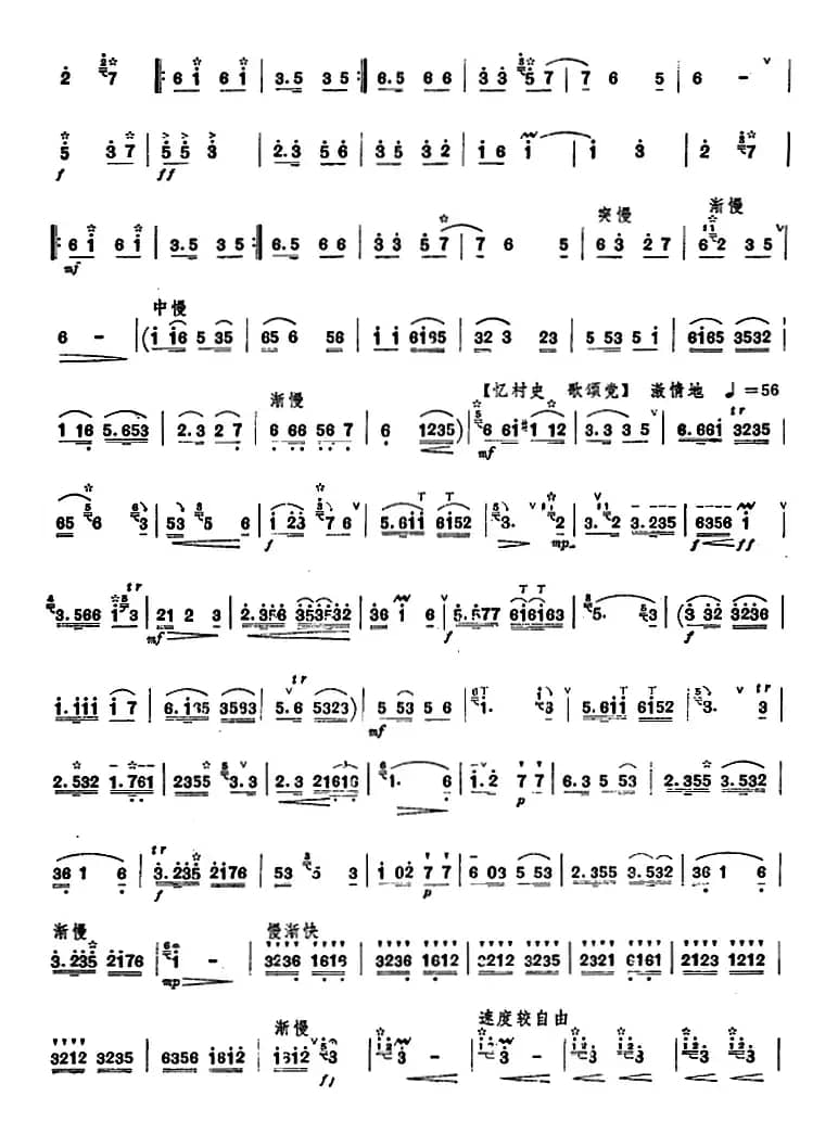公社一片新气象（唢呐谱）