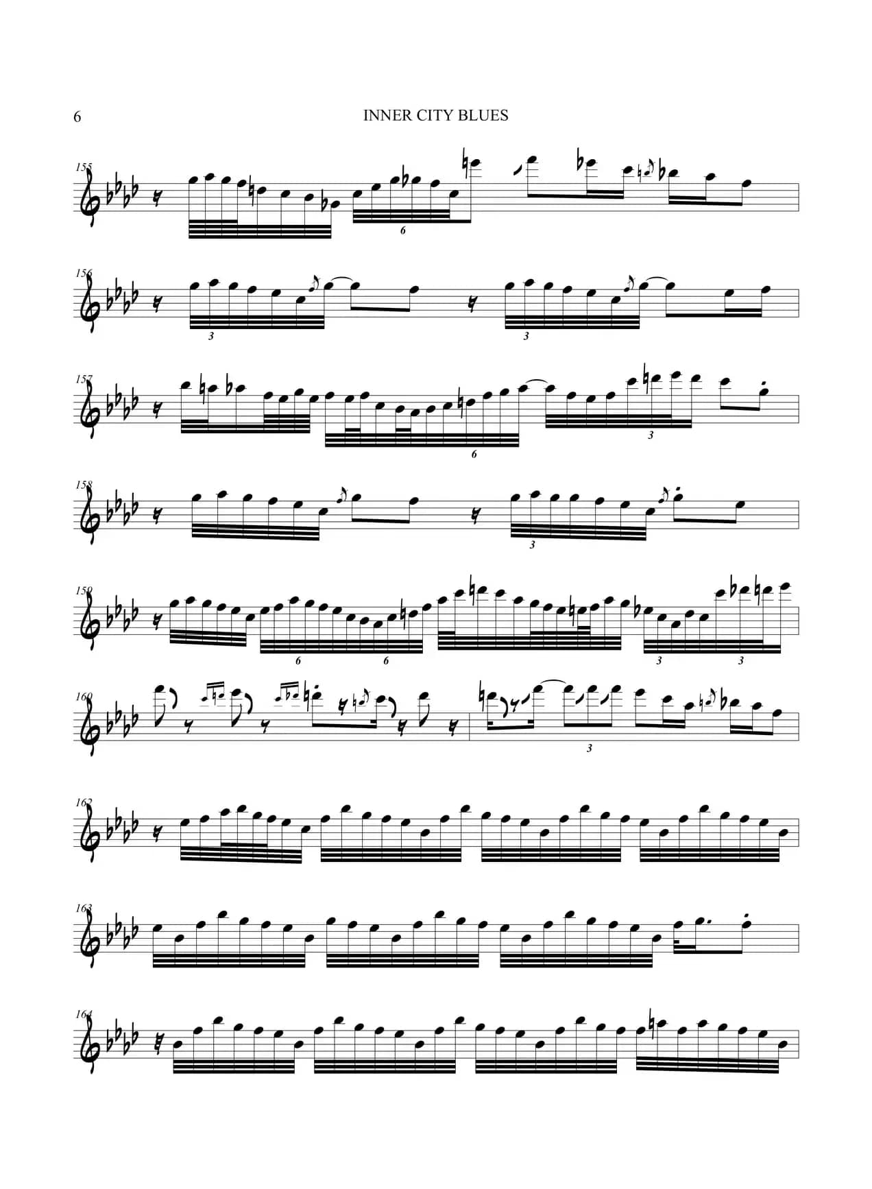 Inner City Blues（次中音萨克斯）