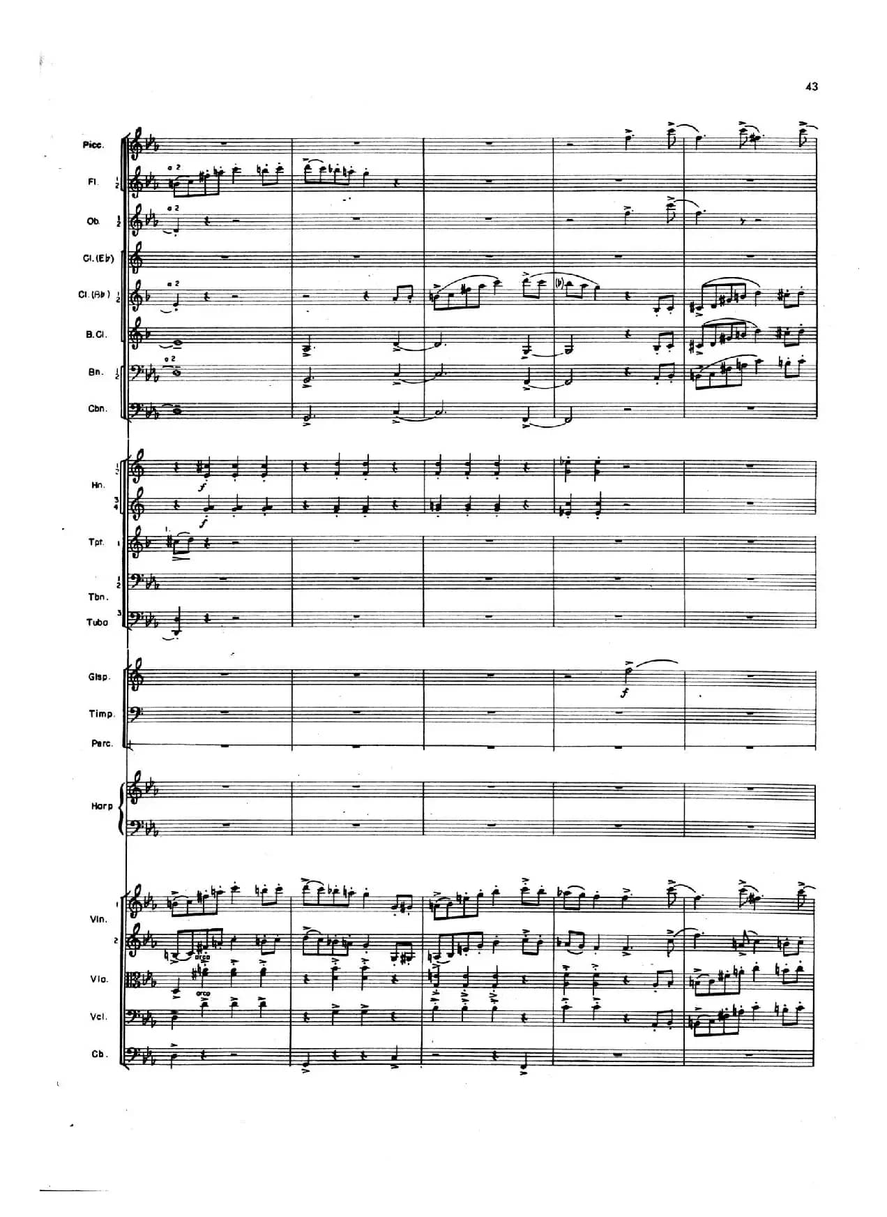 OVERTURE TO CANDIDE（《坎迪德》序曲）（交响乐总谱）