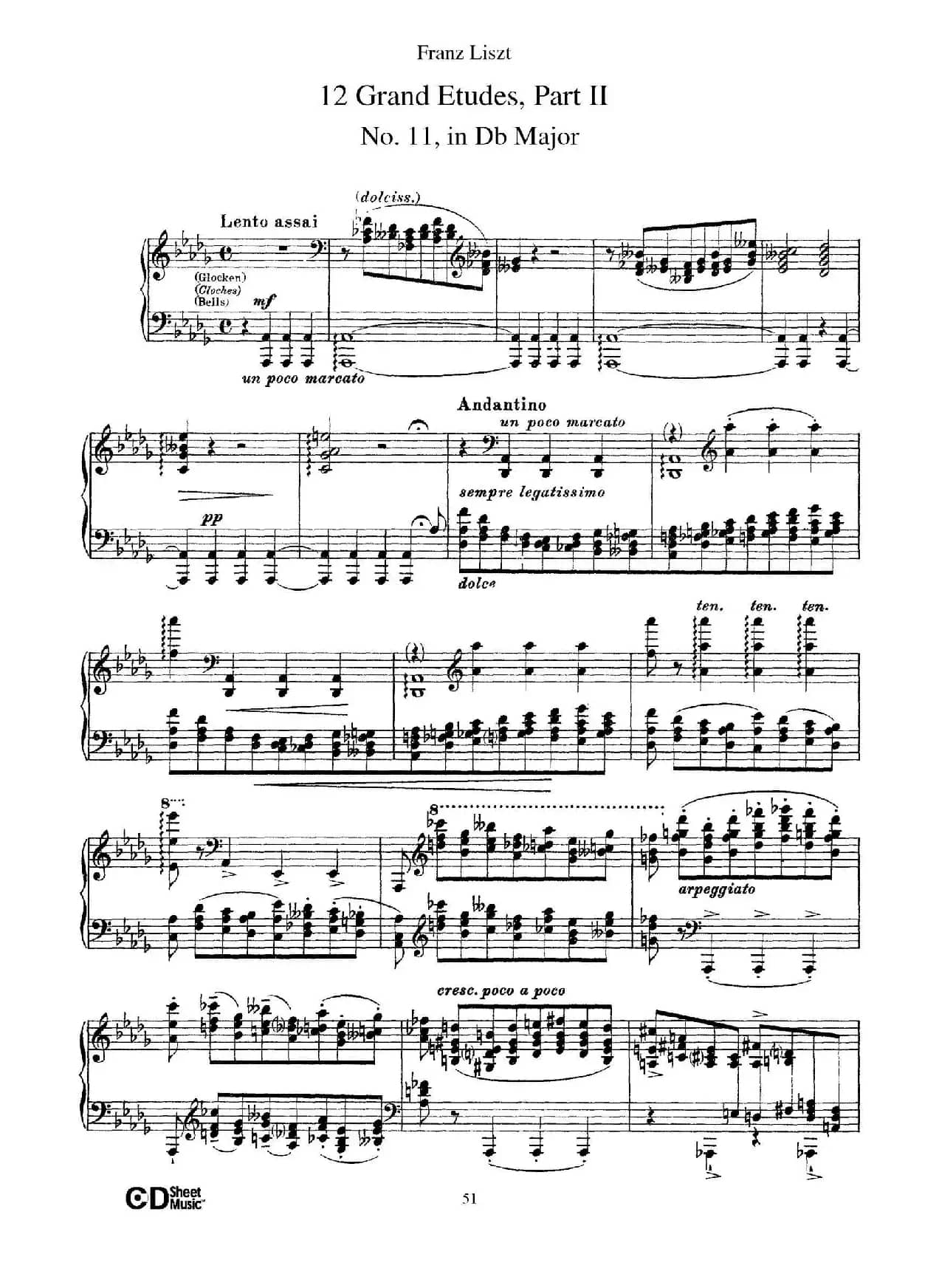 12 Grand Etudes S.137（12首华丽的练习曲·11）