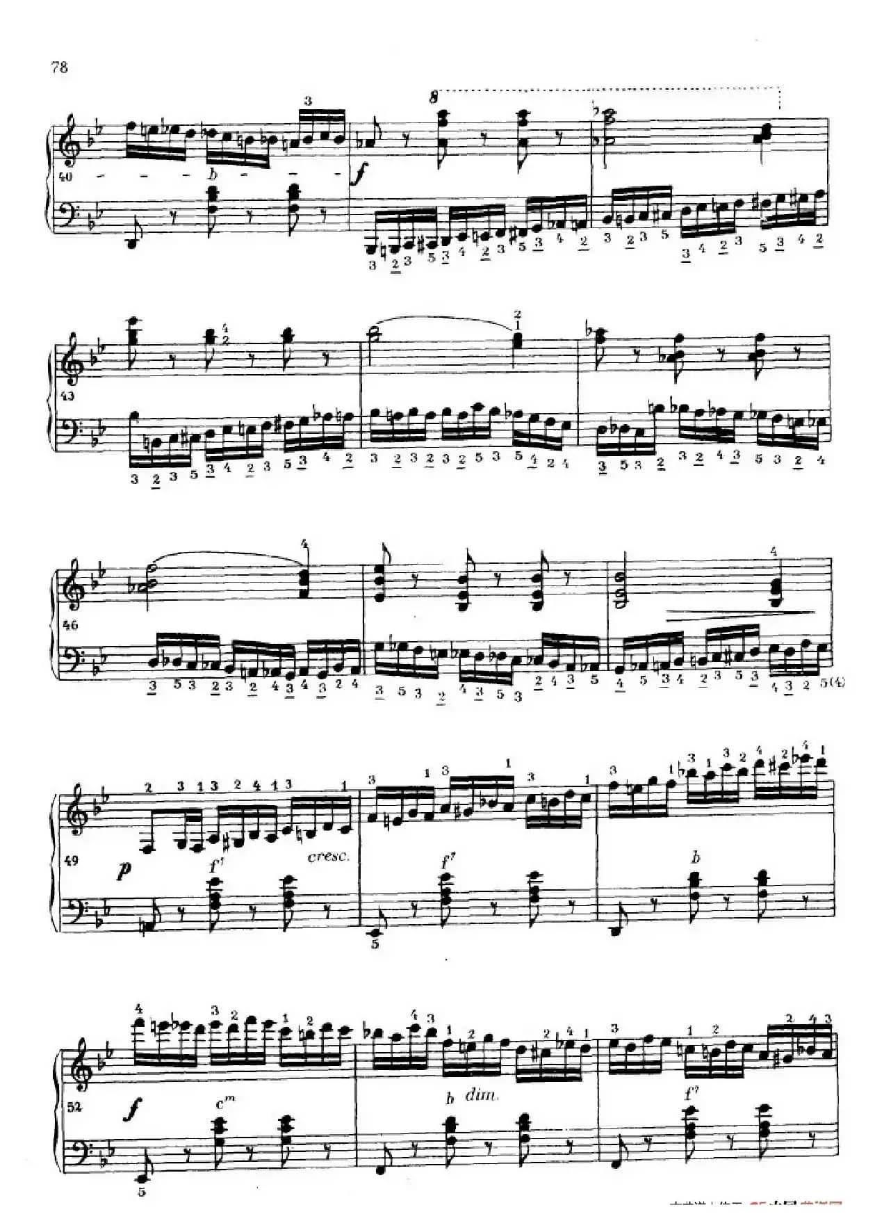 《车尔尼手风琴练习曲集》第Ⅳ册（第14——15首）