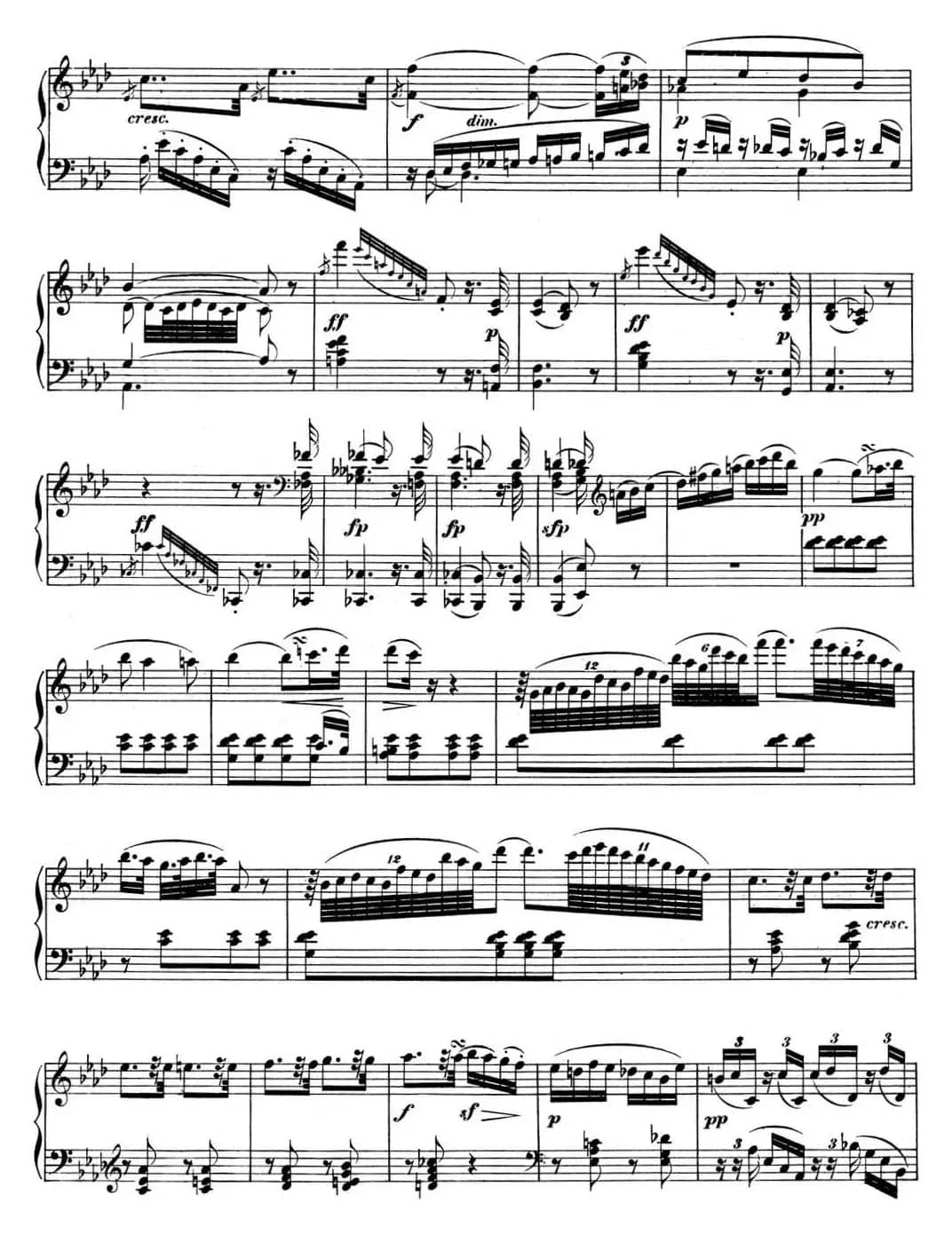 贝多芬钢琴奏鸣曲05 c小调 Op.10 No.1 C minor