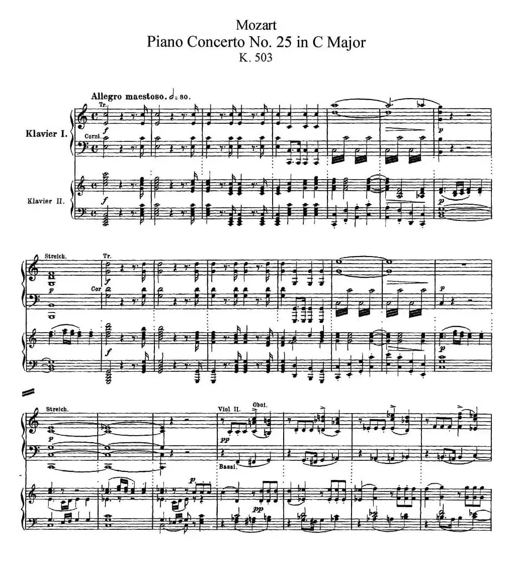 二十八部钢琴协奏曲 No.25（P1-15）