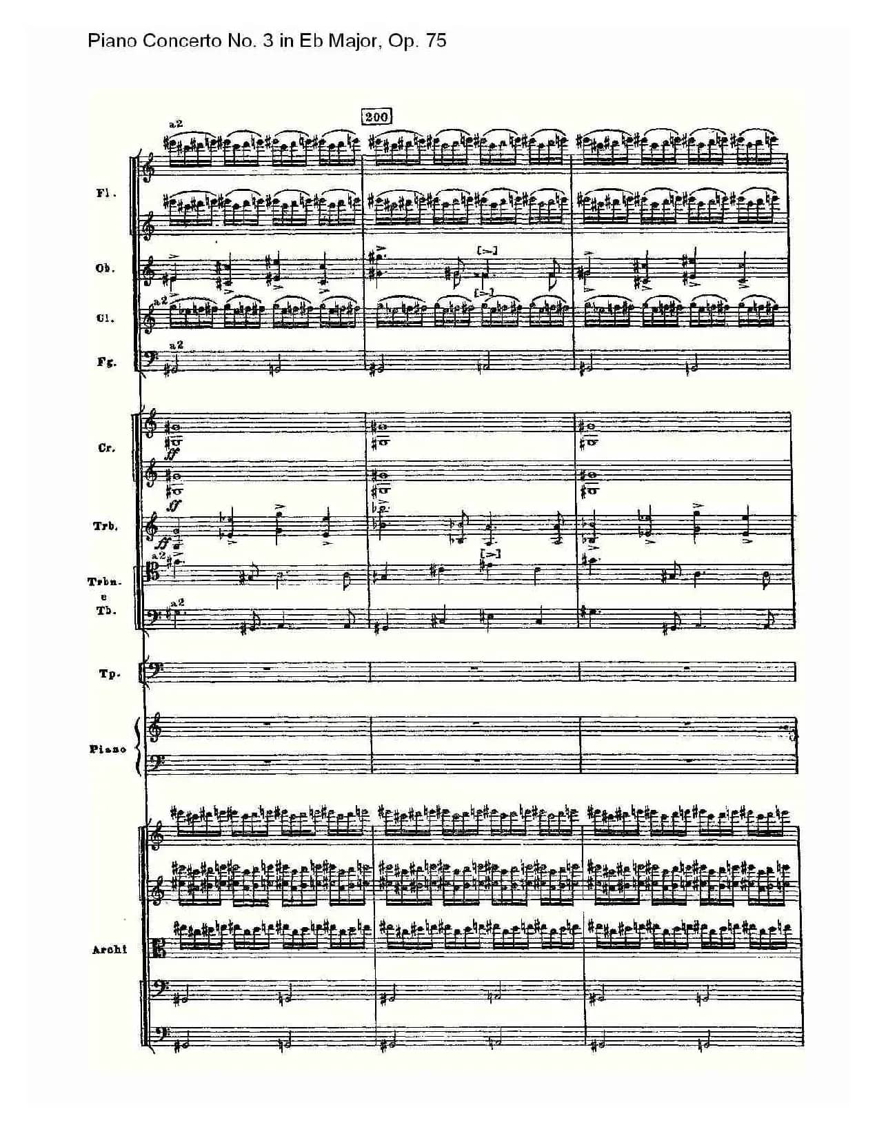 Piano Concerto No.3 in Eb Major, Op.75(Eb大调第三钢琴协奏)