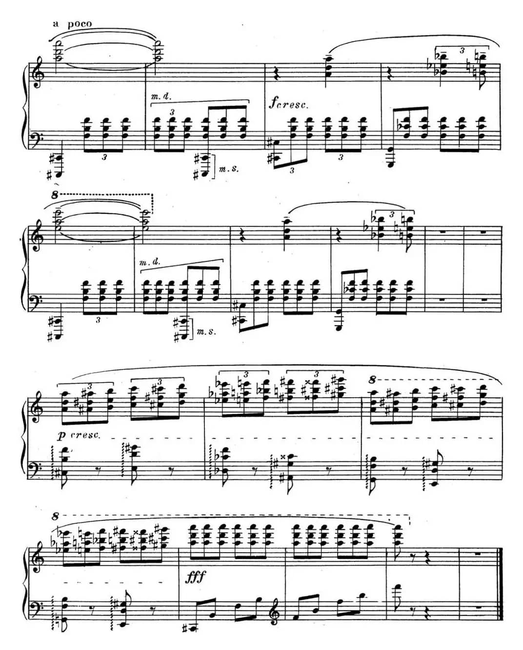 斯克里亚宾 钢琴练习曲 Op.65 No.3 