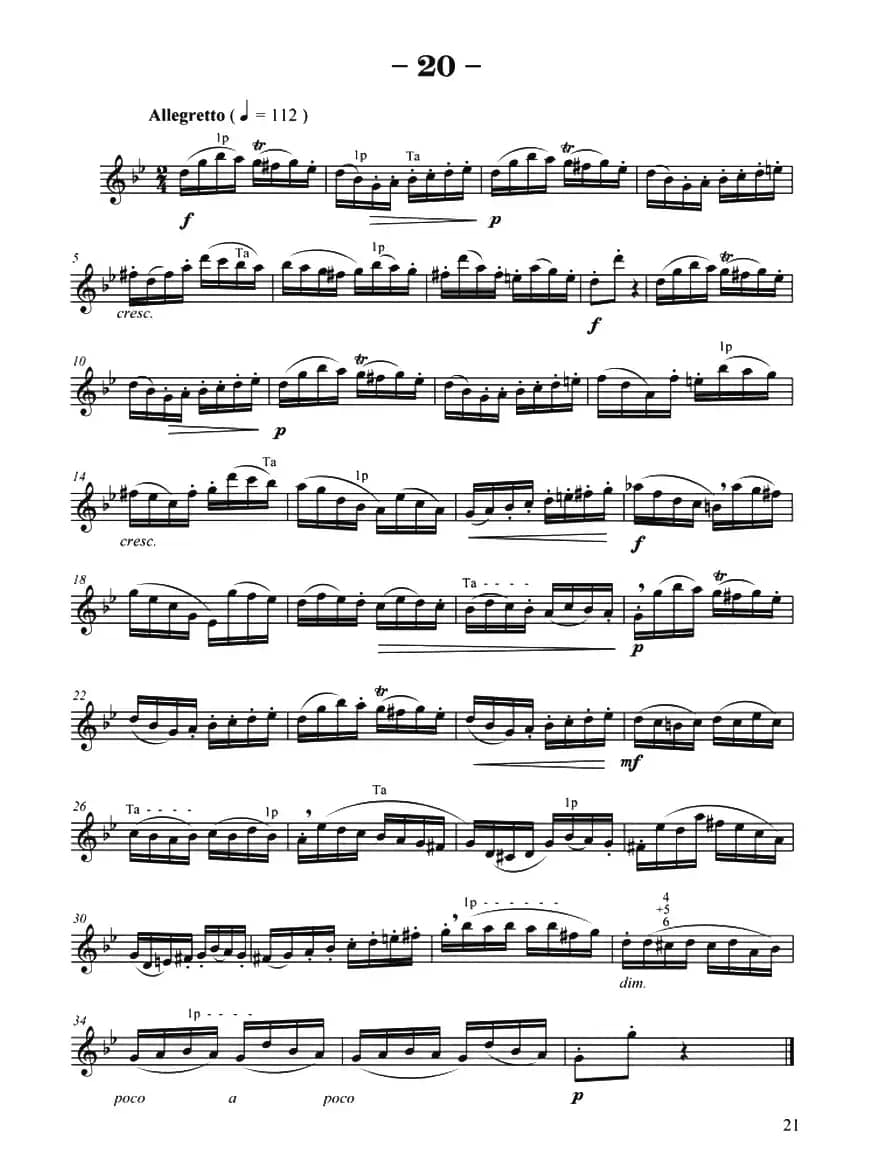 菲林萨克斯管练习曲（20）