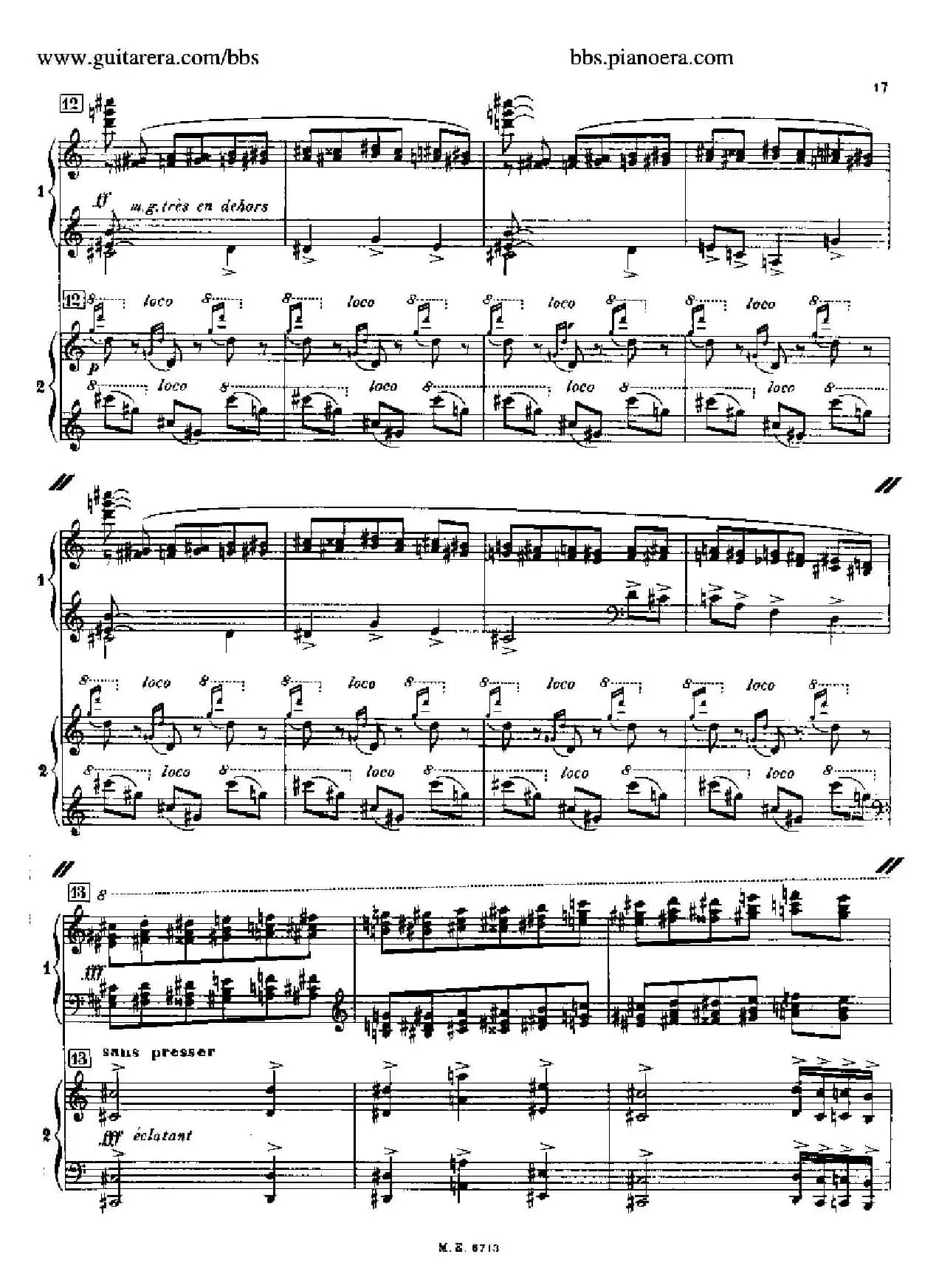 Sonata for Two Pianos（双钢琴奏鸣曲）