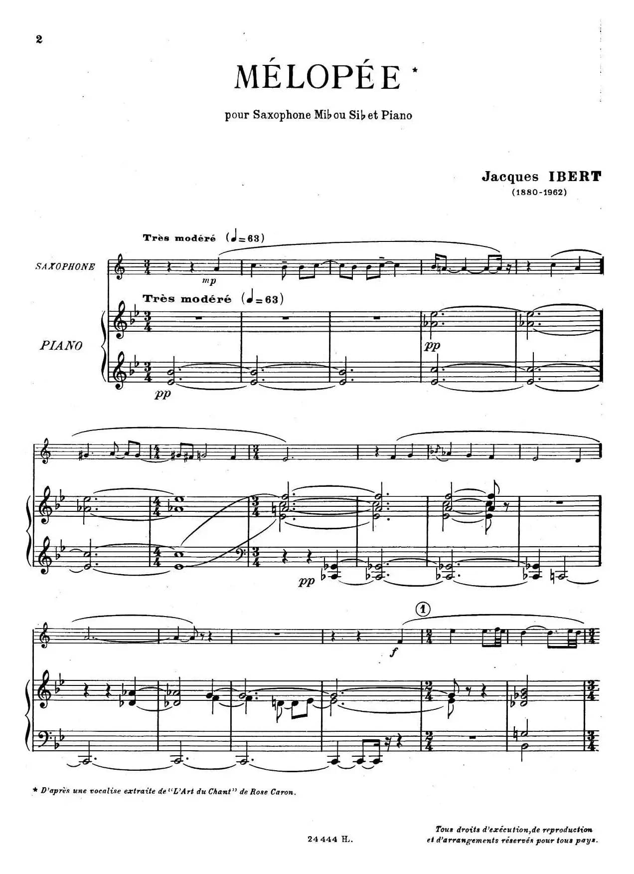 MELOPEE（旋律）（萨克斯+钢琴伴奏）