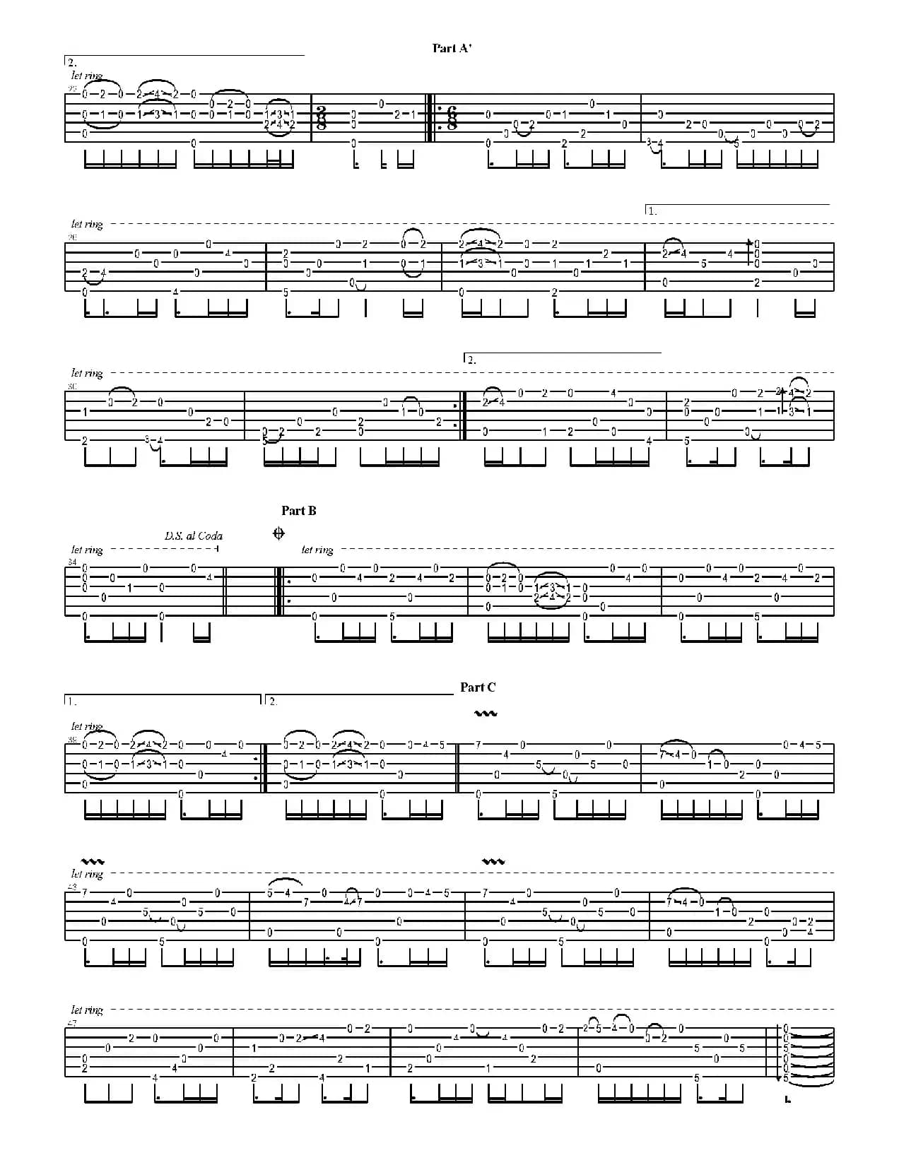 Rainy Window（岸部真明指弹吉他谱）