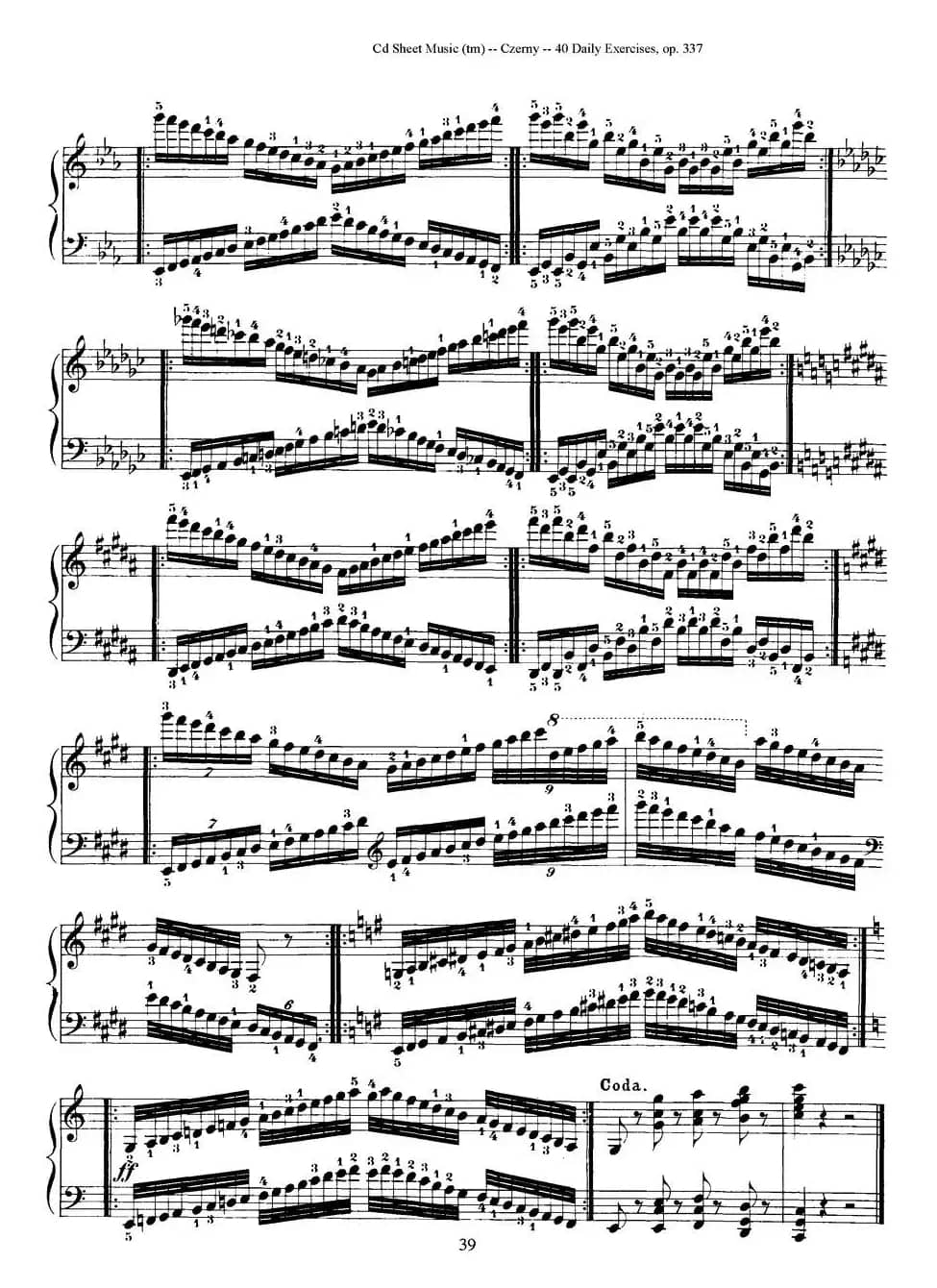 Czerny - 40 Daily Exerci Op.337（31—35）（40首日常训练曲）