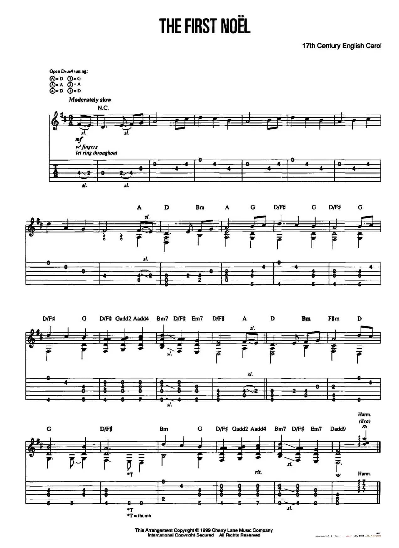 20首经典圣诞颂歌吉他乐谱（4）