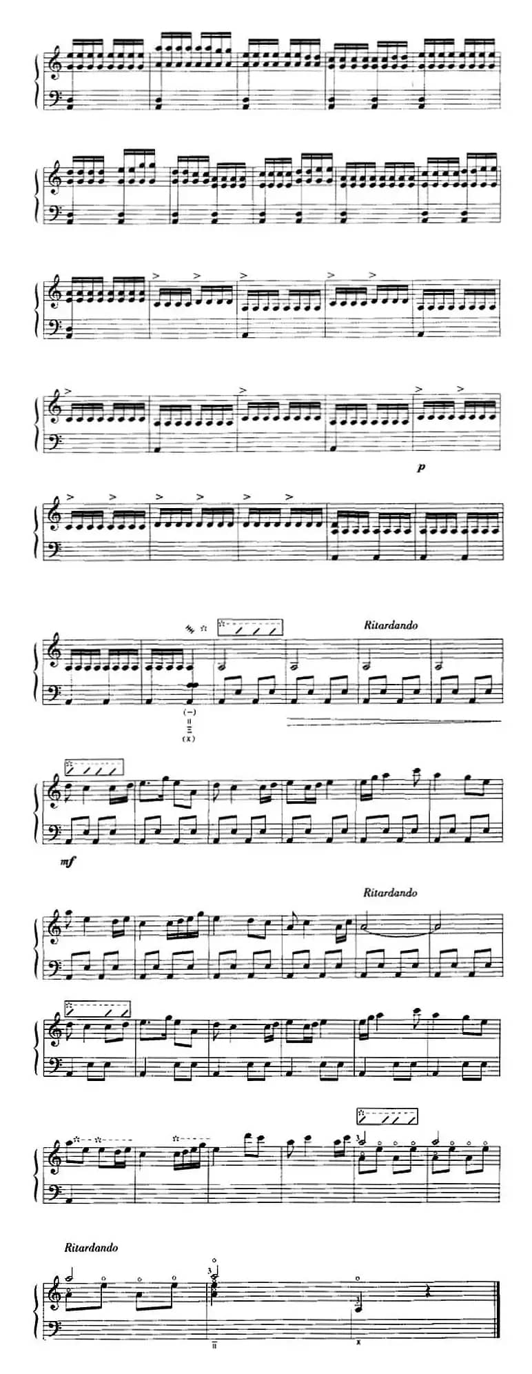 赶花会（五线谱）