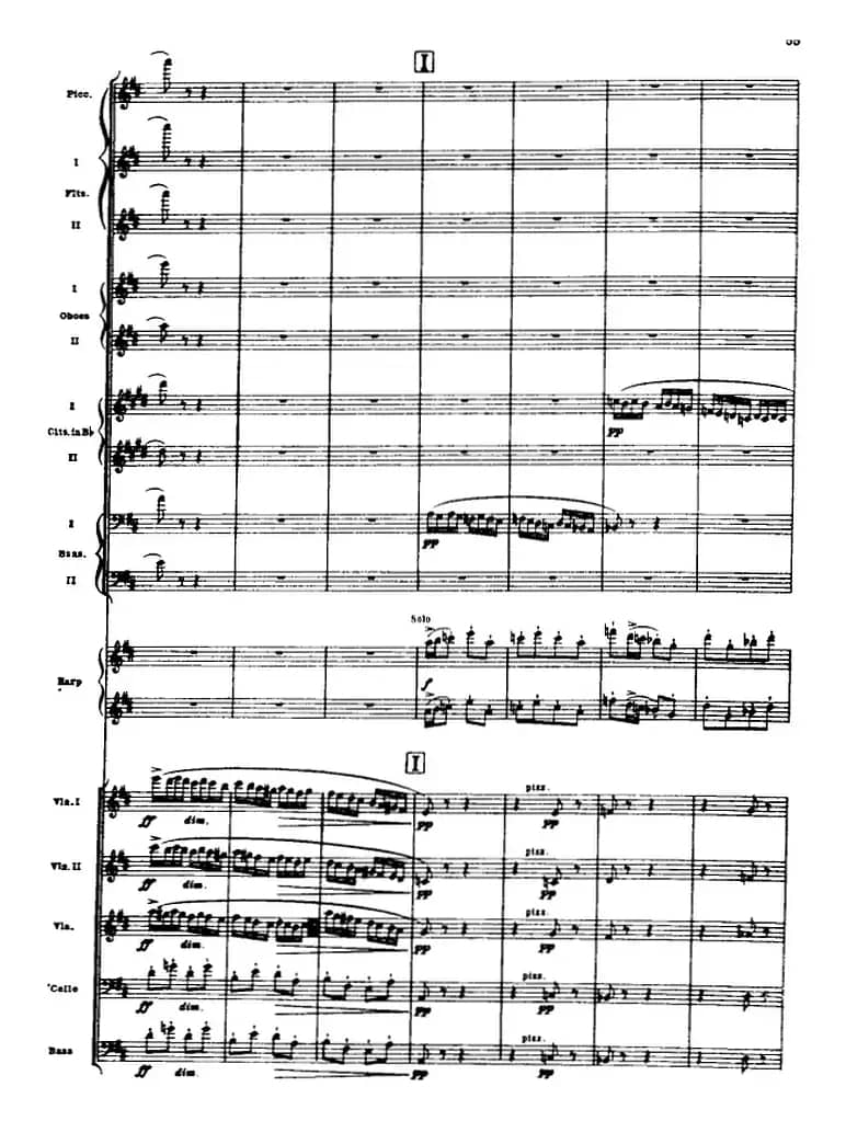 浦塞尔主题变奏与赋格曲（P31-P65）（管弦乐队总谱）