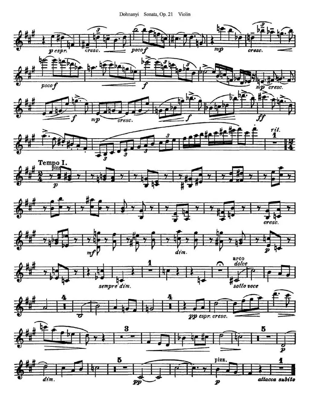 Dohnanyi Sonata Op.21