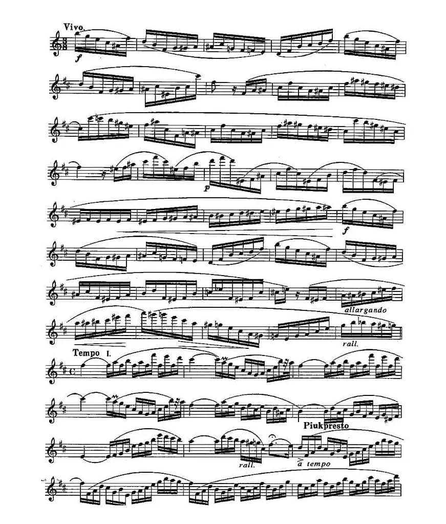 长笛七级考级曲谱（第一、二、三部分）