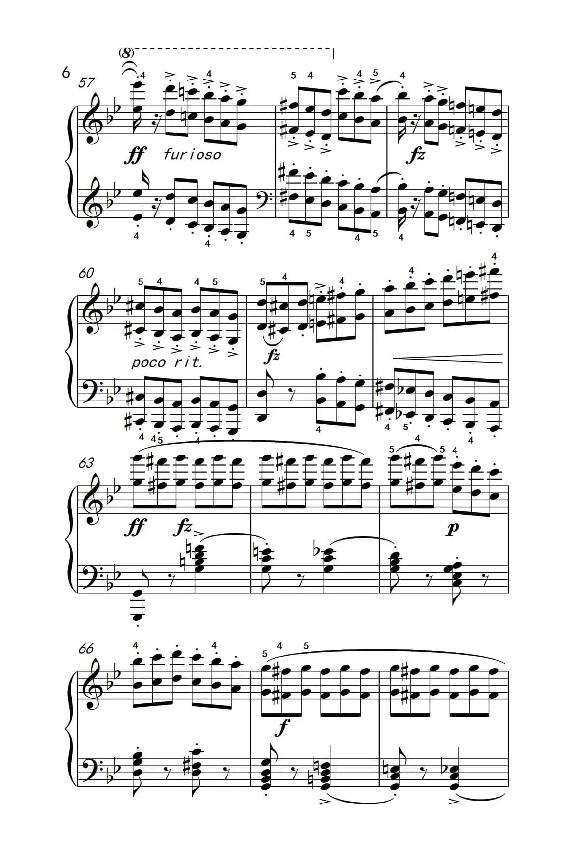 车尔尼钢琴八度练习曲 553（5）