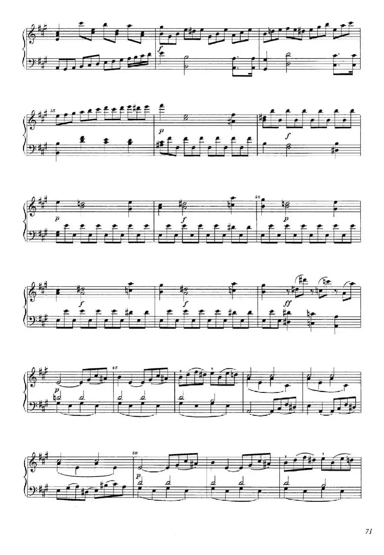 A大调钢琴大奏鸣曲（Grobe Sonate in A Major WWV 26）