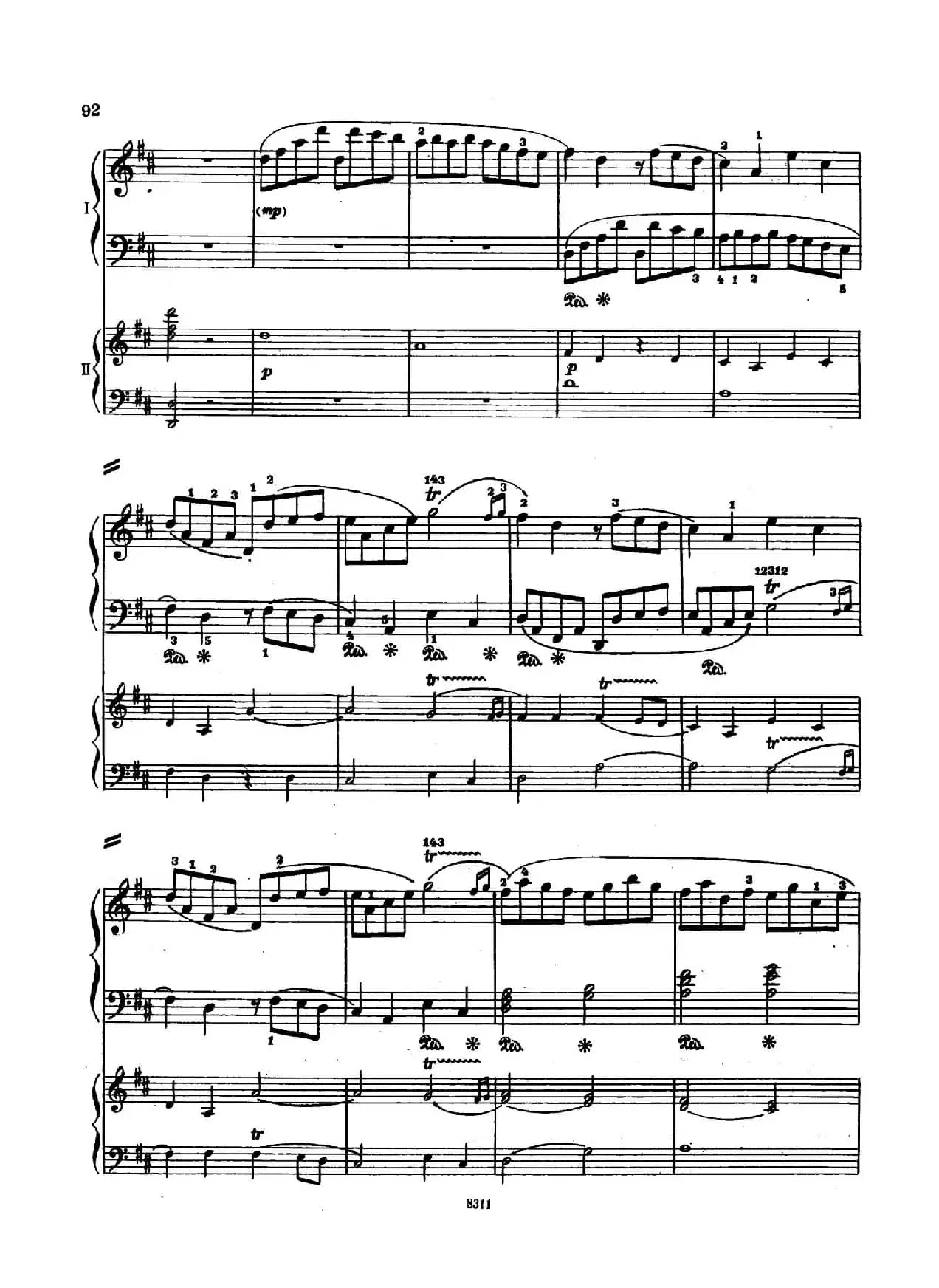 Concerto no 5 K 175 - 2 Piano（Ⅲ）