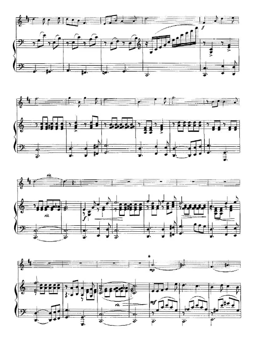 鲜花盛开的村庄（小号+钢琴伴奏）