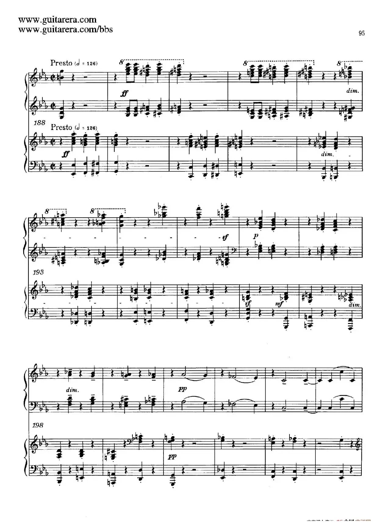 c小调第二钢琴协奏曲 Op.18(双钢琴·第三乐章)