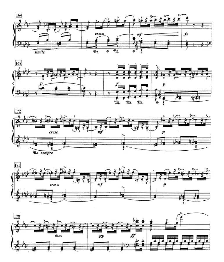 钢琴教程第七级 大型乐曲（f小调变奏曲 Op.83）