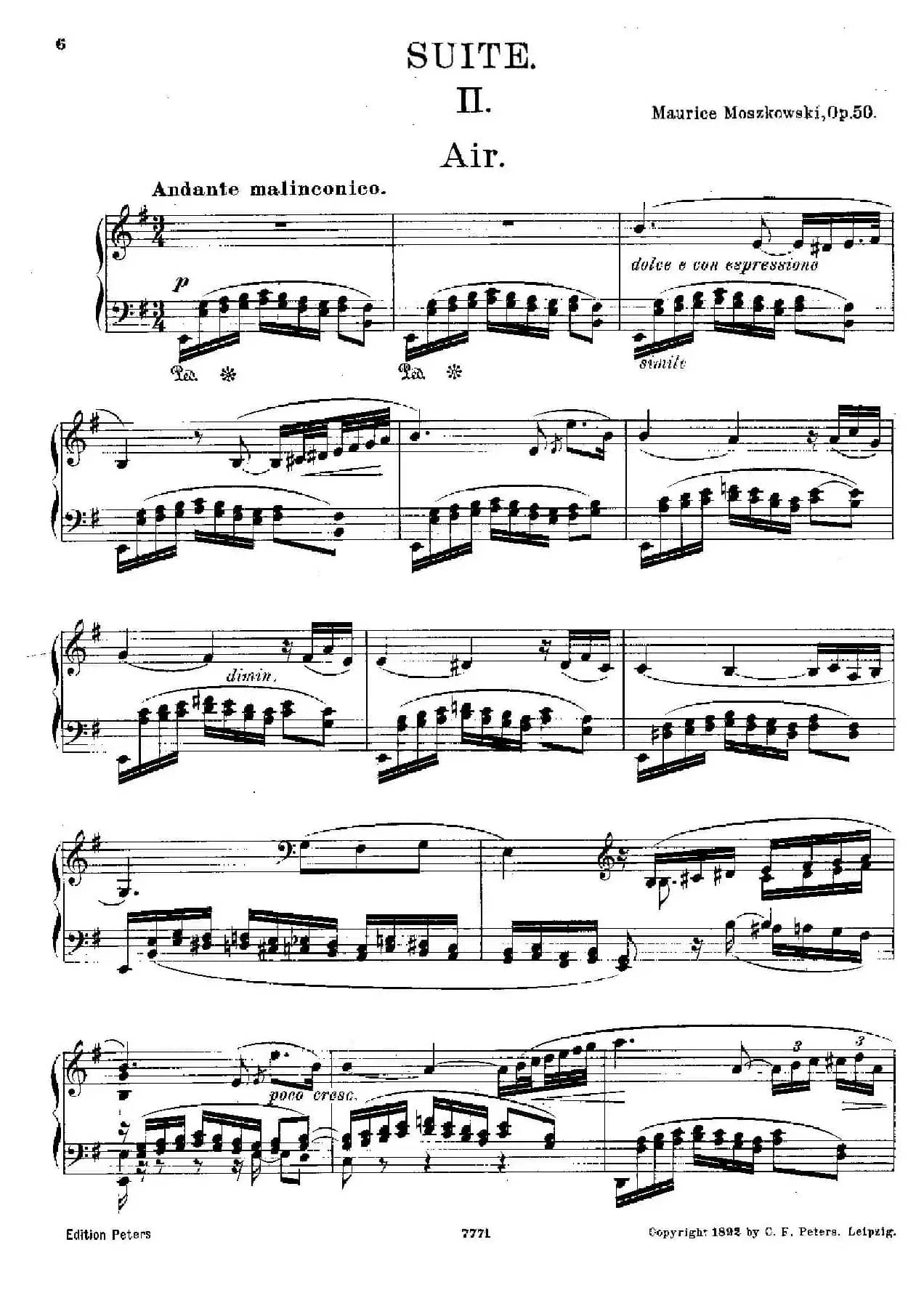 Suite in G Major Op.50（G大调组曲·Ⅱ）